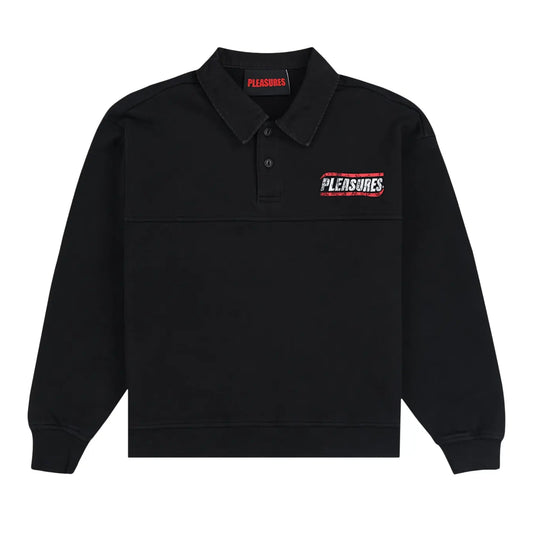 Pleasures Gentle Polo Sweatshirt 'Black'