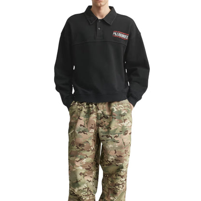 Pleasures Gentle Polo Sweatshirt 'Black'