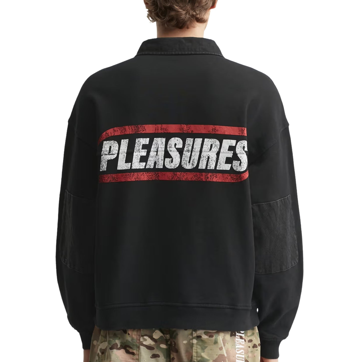 Pleasures Gentle Polo Sweatshirt 'Black'