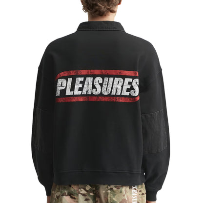 Pleasures Gentle Polo Sweatshirt 'Black'