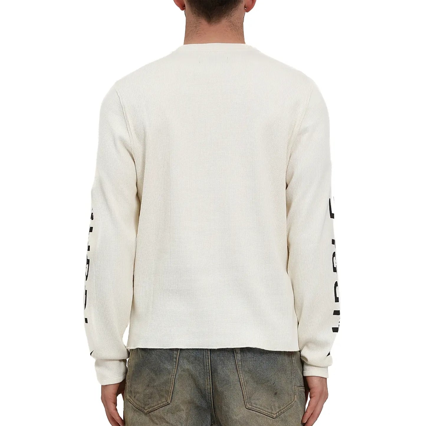 Purple Brand Long Sleeve Waffle Knit Logo Tee