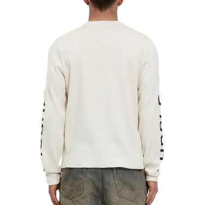 Purple Brand Long Sleeve Waffle Knit Logo Tee