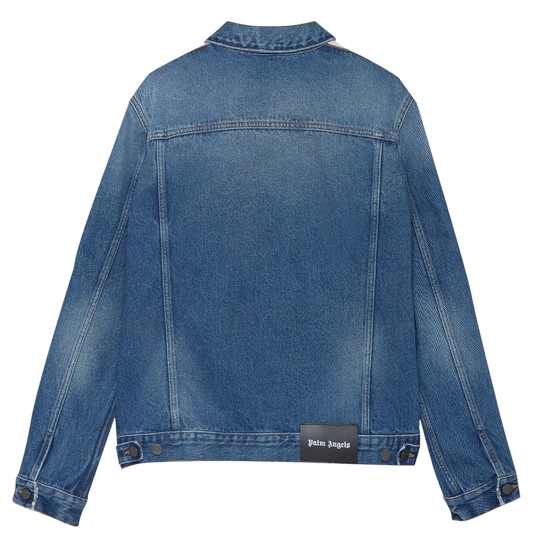 Palm Angels Track Denim Jacket 'Light Blue'