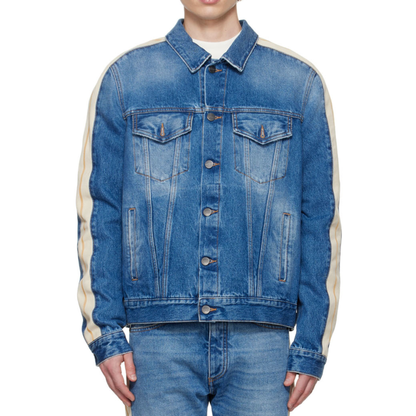 Palm Angels Track Denim Jacket 'Light Blue'