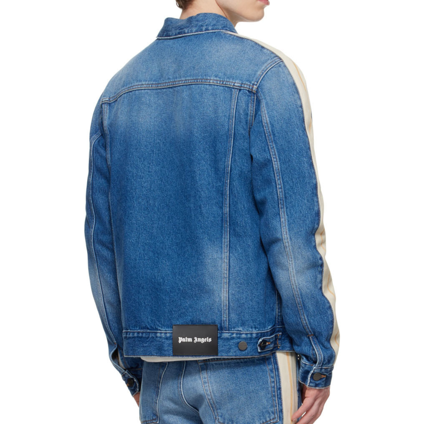 Palm Angels Track Denim Jacket 'Light Blue'