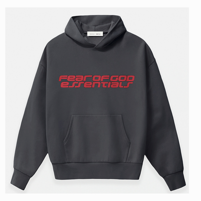 Fear of God ESSENTIALS Iron Gray '90s Fleece Hoodie