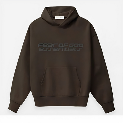 Fear of God ESSENTIALS Brown '90s Fleece Hoodie
