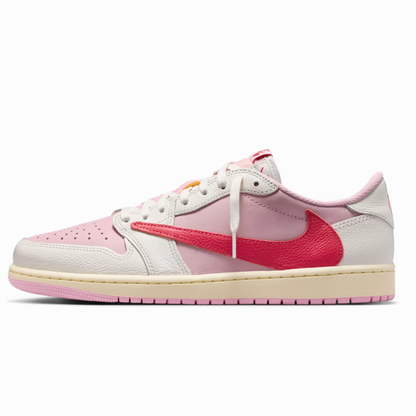 Travis Scott x Air Jordan 1 Retro Low 'Sail Tropical Pink'