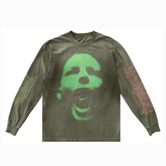 Cactus Jack by Travis Scott x Nike T-Rexx Logo Long-Sleeve 'Green'