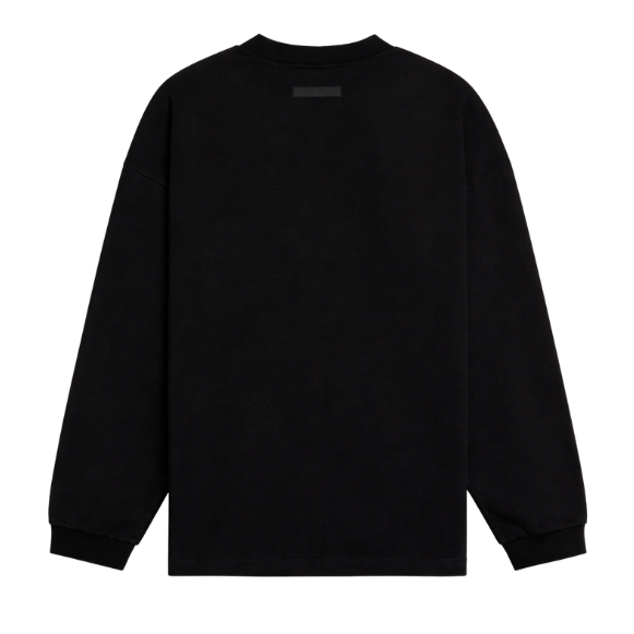 Fear of God ESSENTIALS Jet Black Long Sleeve T-Shirt