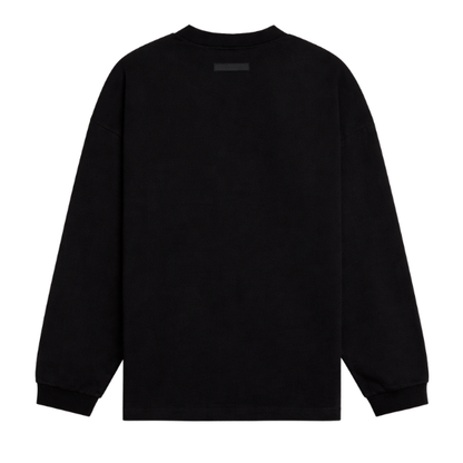 Fear of God ESSENTIALS Jet Black Long Sleeve T-Shirt