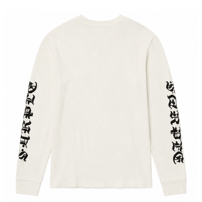 Purple Brand Long Sleeve Waffle Knit Logo Tee
