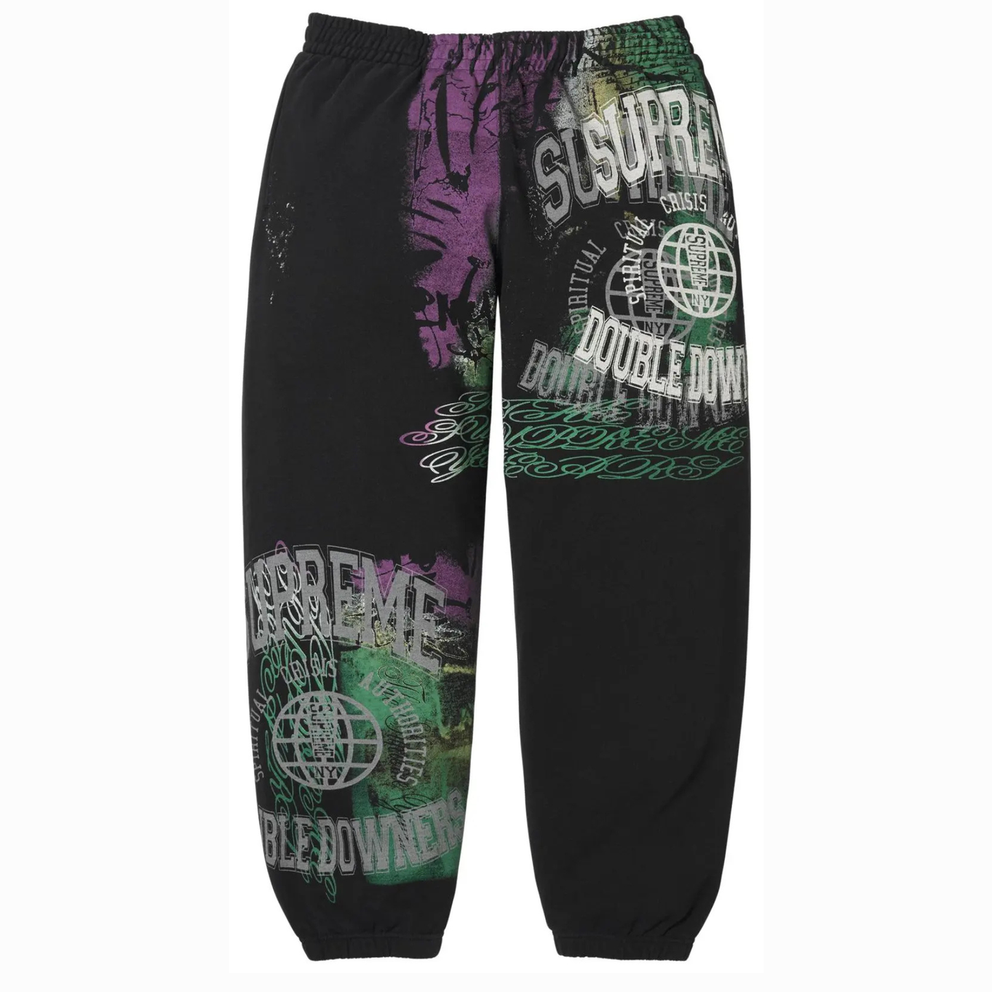 Supreme Overprint Sweatpant 'Black'