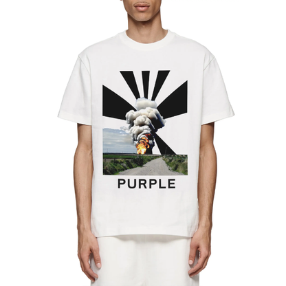 PURPLE BRAND Heavyweight Cotton Jersey Graphic T-Shirt