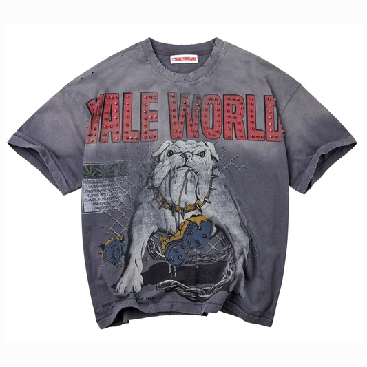 Valley Dreams Dog Yard Bling Tee Grey