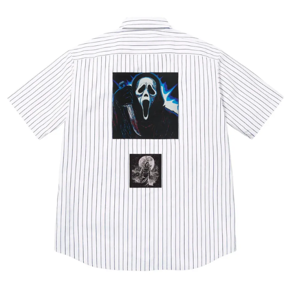 Supreme Ghostface Short-Sleeve Work Shirt 'Stripe'
