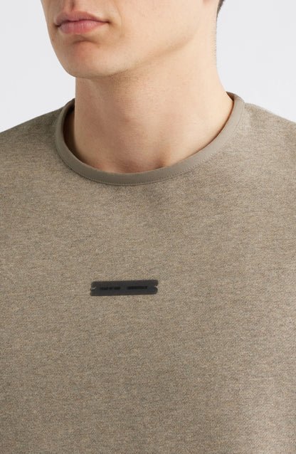 Fear of God Essentials Fleece Crewneck in Beige Founded
