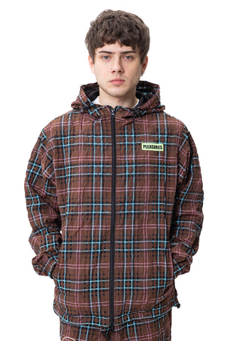 Pleasures x Boiler Room Practice Hooded Jacket | Brown