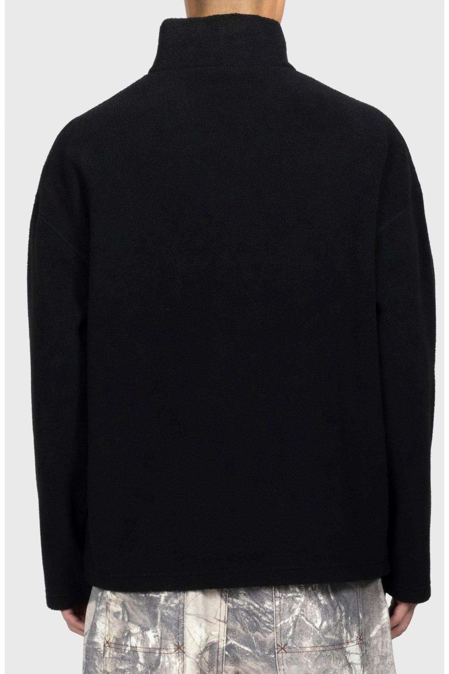 Sudadera Pleasures Onyx Half Zip Polar Fleece Negro