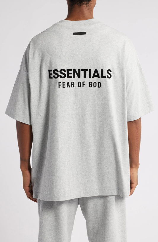 FEAR OF GOD ESSENTIALS Jersey Crewneck T-Shirt  "Grey"
