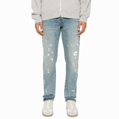Purple Brand Manganese Paint Embroidered Jeans