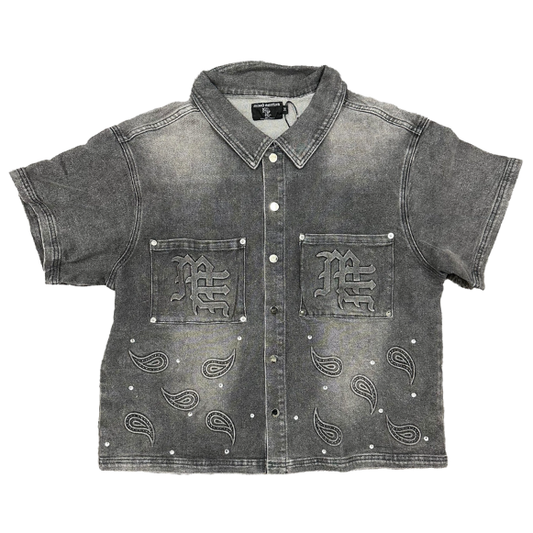 Mixed Emotion ‘Paisley’ Denim Grey Shirt