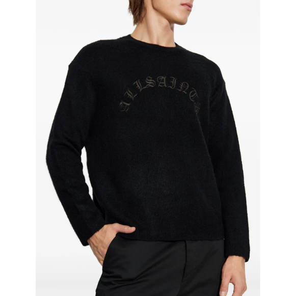 AllSaints suéter con bordado Curva
