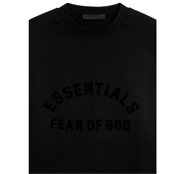 Fear of God ESSENTIALS Jet Black Long Sleeve T-Shirt