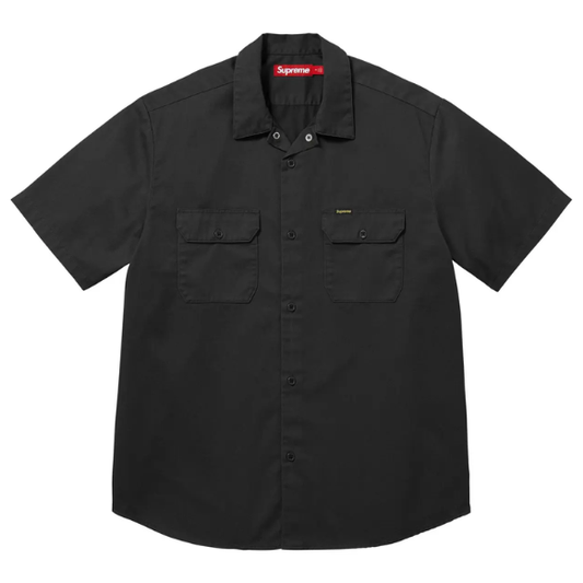 Supreme Ghostface Short-Sleeve Work Shirt 'Black'