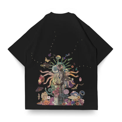 Sassy Classy  "Nonsensical dreams" Oversize Heavyweight BlackTee