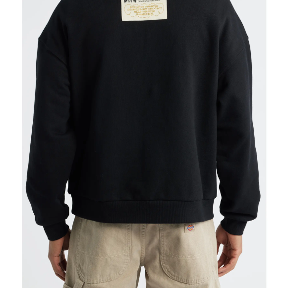 Pleasures Town Polo Crewneck Black