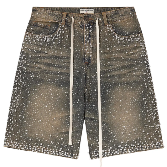 VALLEY DREAMS Rainstorm Jorts 'Mid Wash'
