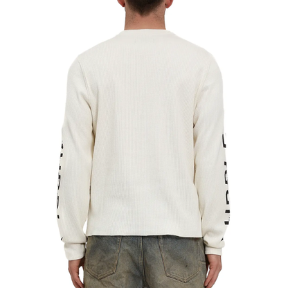 Purple Brand Long Sleeve Waffle Knit Logo Tee