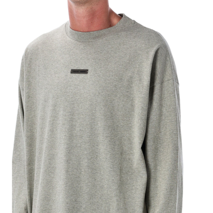 Fear of God ESSENTIALS Concrete Heather Classic Fit Long Sleeve T-Shirt