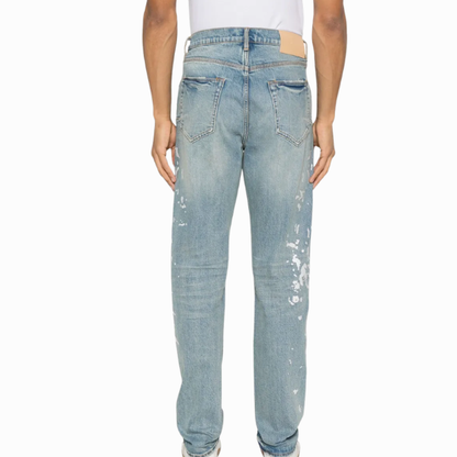 Purple Brand Manganese Paint Embroidered Jeans