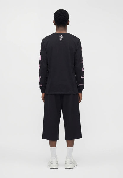 Billionaire Boys Club  multi logo ls t-shirt