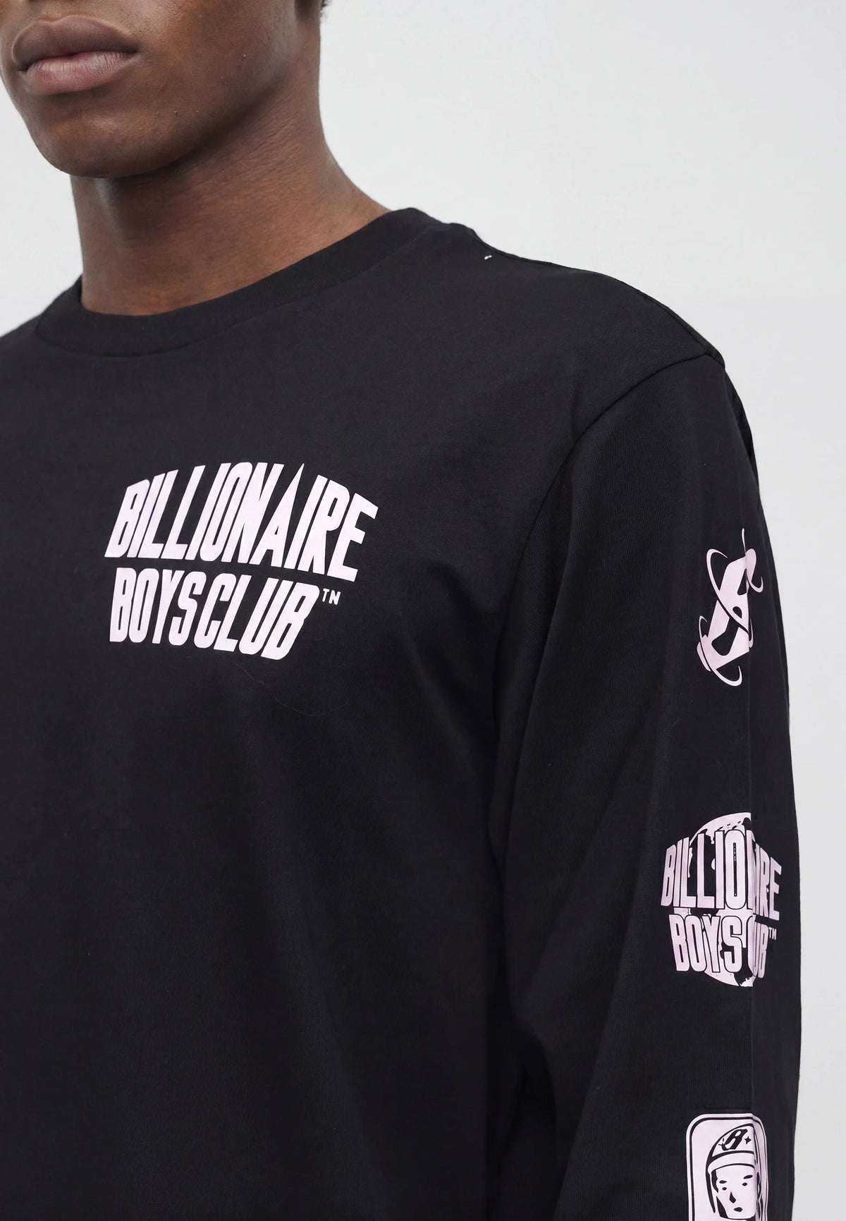Billionaire Boys Club  multi logo ls t-shirt