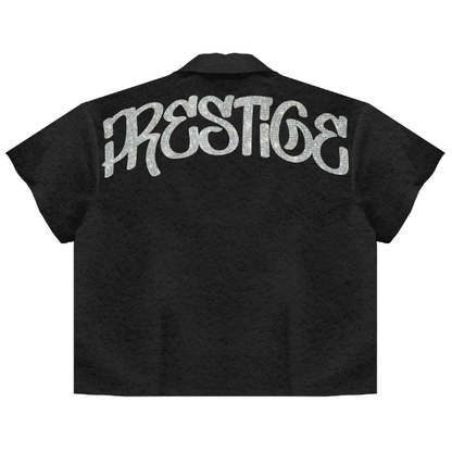 Prestige Rhinestone Button Set Top