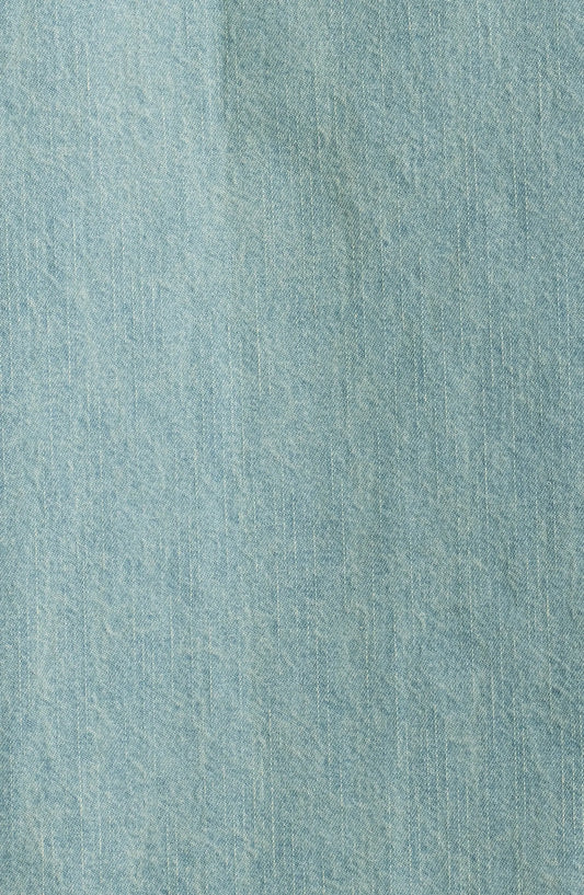 ICECREAM Running Dog Short Sleeve Denim Graphic Button-Up Shirt