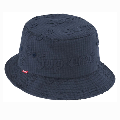 Supreme Monogram Gingham Crusher Navy