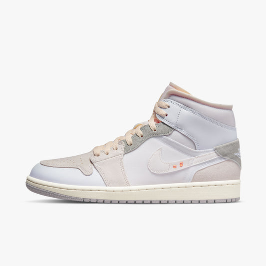 Air Jordan 1 Mid SE Craft Inside Out White Grey