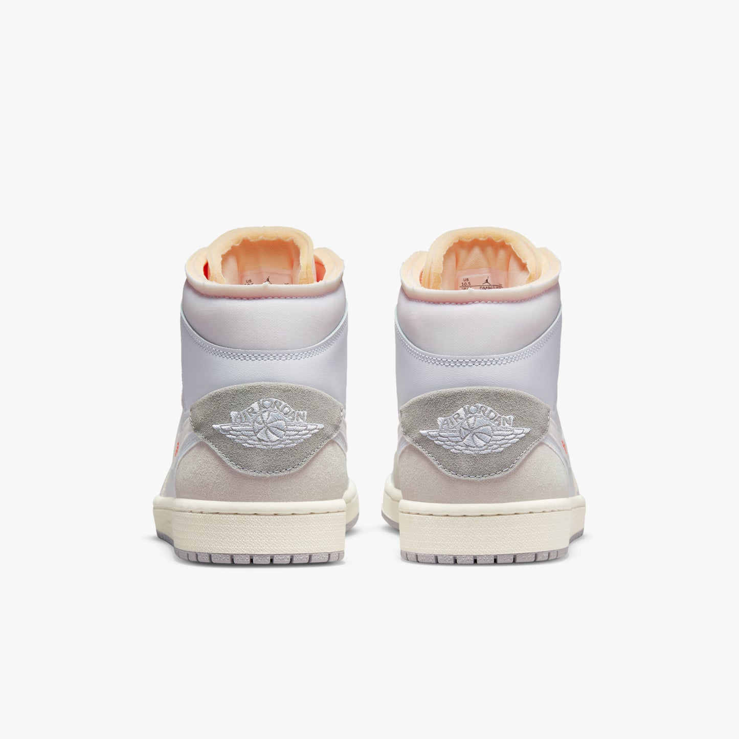 Air Jordan 1 Mid SE Craft Inside Out White Grey