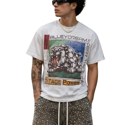 VALLEY DREAMS Big Stage Tee 'White'