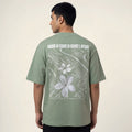 SASSY CLASSY "Beach on Beach on Beach & Bitches" Heavyweight Oversize tee apple green