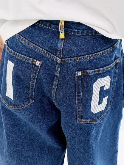 ICECREAM running dog triple scoop denim shorts