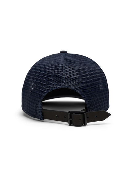 Denim DT Stamp Pattern Trucker Hat Navy