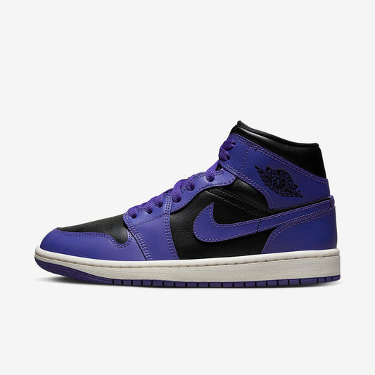 Jordan 1 Mid Purple Black