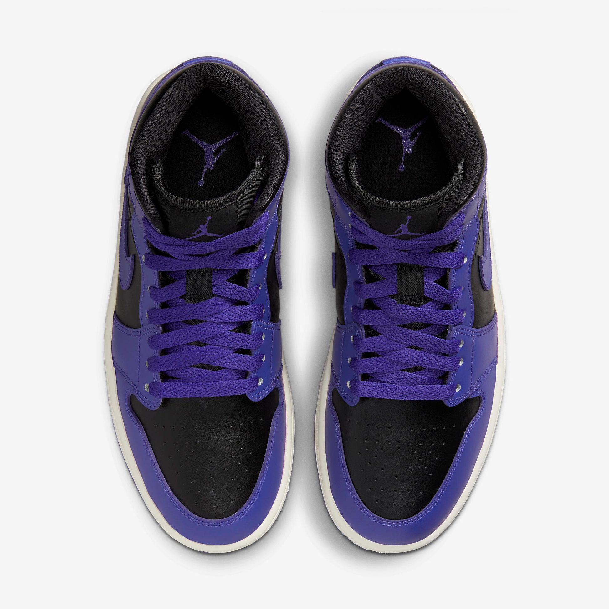 Jordan 1 Mid Purple Black