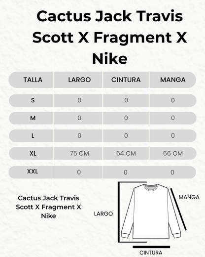 Cactus Jack Travis Scott X Fragment X Nike Huston To Ise Mie
