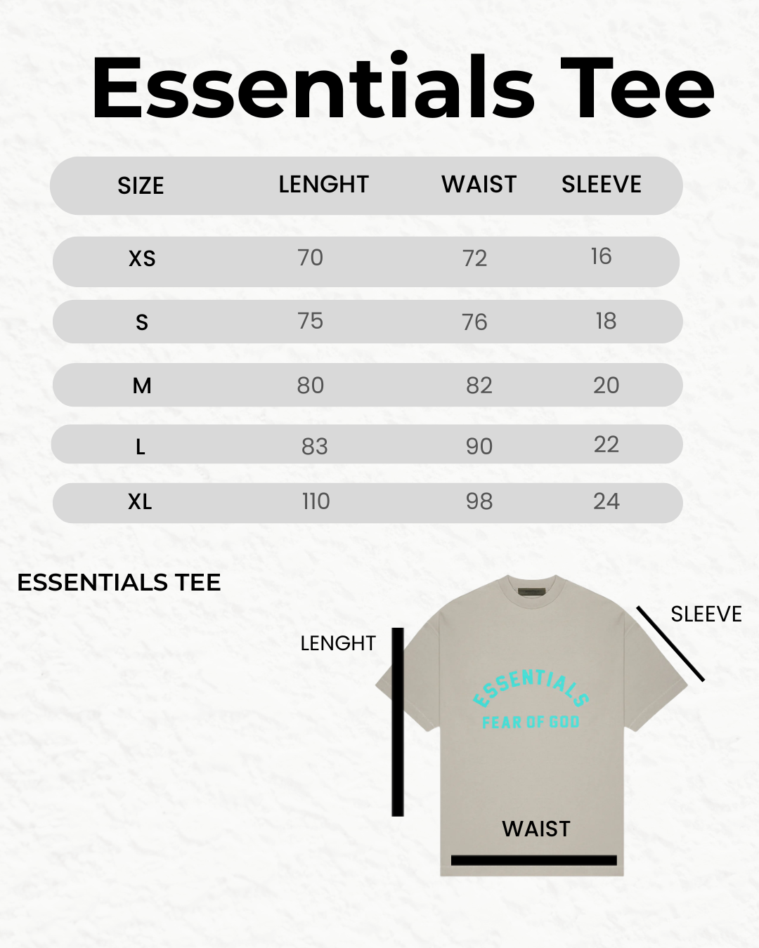 Fear of God Essentials Essentials Heavyweith  Tee in light brown